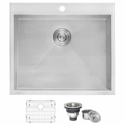 Wholesale 🔔 Ruvati 22-inch Deep Laundry Utility Sink 16 Gauge Stainless Steel - RVU6022 🧨