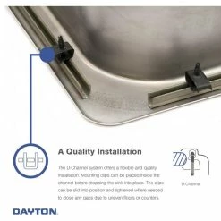 Best deal 🔥 Elkay D11721 Dayton Stainless Steel 17" X 21-1/4" Drop-in Bar Sink, 3 Holes 🌟 -kitchen fixtures Shop 04c1b4c10e6019f3 5676 w800 h800 b1 p0