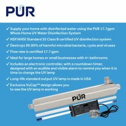 Coupon 🌟 GHP GROUP, INC PUR® Whole Home UV High Output 60W Lamp And Quartz Sleeve Rep Kit For PUV25H ❤️ -kitchen fixtures Shop 05f1009f0fdd0c39 8082 w800 h800 b0 p0