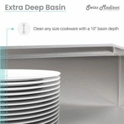 Brand new 🧨 Swiss Madison Rivage 45 X 19 Dual Basin Undermount Kitchen Workstation Sink ⌛ -kitchen fixtures Shop 08014f970fc6bede 1411 w800 h800 b0 p0