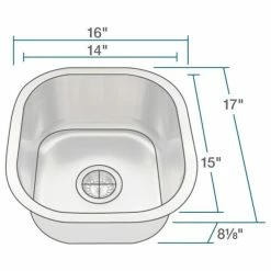 Best reviews of ⭐ MR Direct Sinks And Faucets 1716 Stainless Steel Bar Sink, 16-Gauge, Sink Only 🛒 -kitchen fixtures Shop 0ab1f9a50c4107ad 1209 w800 h800 b1 p0
