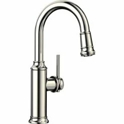 Cheapest 🧨 Blanco Empressa 1-Handle Pull-Down Bar Faucets, Polished Nickel 🔔