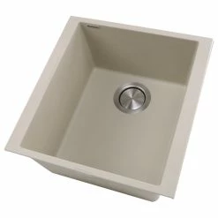 Coupon 😀 Nantucket Sinks 17" Single Bowl Undermount Granite Composite Bar-Prep Sink, Sand 🧨 -kitchen fixtures Shop 0c514af707dadd6a 8216 w800 h800 b1 p0