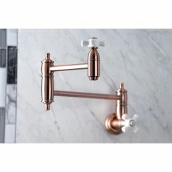 Best Sale π Kingston Brass KS310PXAC Restoration Two-Handle Wall Mount Pot Filler, Antique Copper π 10 Best Sale π Kingston Brass KS310PXAC Restoration Two-Handle Wall Mount Pot Filler, Antique Copper π -kitchen fixtures Shop 0c71286c013a57eb 0379 w800 h800 b0 p0