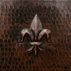 Best Pirce ✨ Premier Copper Products 15" Square Fleur De Lis Copper Bar/Prep Sink With 2" Drain Size, 2" ✔️ -kitchen fixtures Shop 11d1349600774cc5 8195 w800 h800 b0 p0