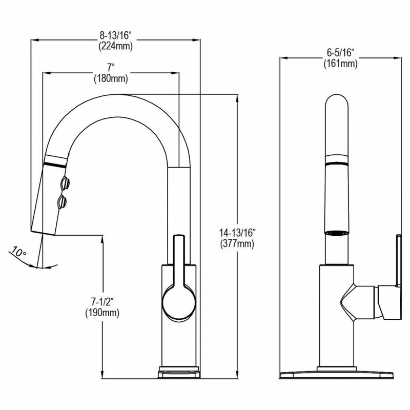 Brand new π Elkay Avado 1.8 GPM Pullout Spray 1 Hole Bar Faucet Lustrous Steel, LKAV3032LS π 6 Brand new π Elkay Avado 1.8 GPM Pullout Spray 1 Hole Bar Faucet Lustrous Steel, LKAV3032LS π - Image 4