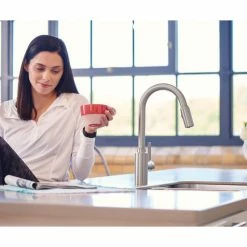 Hot Sale 🌟 Moen 7882 Genta LX Pull-Down Spray Kitchen Faucet - Spot Resist Stainless 🎉 -kitchen fixtures Shop 13e1b868005ea33f 6343 w800 h800 b0 p0