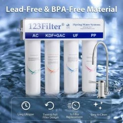 Buy 🤩 ISpring Water Systems ISpring CU-A4 4-Stage Ultrafiltration Drinking Water System 😍 -kitchen fixtures Shop 1571e8a2029e363f 5994 w800 h800 b0 p0