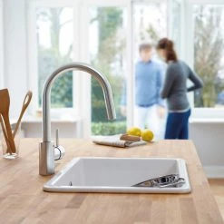Wholesale 🌟 GROHE US Grohe 31 479 1 Concetto 1.75 GPM 1 Hole Pull Down Bar Faucet - SuperSteel ⭐ -kitchen fixtures Shop 19b156b200cc6130 6734 w800 h800 b0 p0