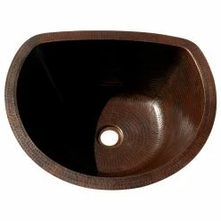 Discount 👍 Tesorotarasco 17" Oval Flat Back Copper Sink Handmade, Hand Made Copper, 🔨 Hammered Copper 🎁 -kitchen fixtures Shop 1f91a60603743148 8503 w800 h800 b1 p0