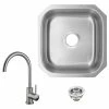 Budget 🧨 Magnus 18-Gauge Stainless Steel Single Bowl Bar Sink With Gooseneck Kitchen Faucet ✔️ -kitchen fixtures Shop 2361a0140ed58bd5 8823 w800 h800 b1 p0
