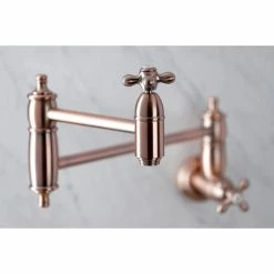 New 𧨠Kingston Brass KS310AXAC Restoration Wall Mount Pot Filler Kitchen Faucet, Antique Copper π 8 New 𧨠Kingston Brass KS310AXAC Restoration Wall Mount Pot Filler Kitchen Faucet, Antique Copper π -kitchen fixtures Shop 25113e63013a564e 0380 w800 h800 b0 p0