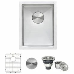 Promo 🎁 Ruvati 14" Undermount Bar Prep Sink Stainless Steel, RVH7114 ✨