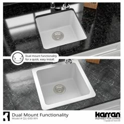 Coupon π Karran Undermount Quartz Composite 17" Bar Single Bowl Sink, White π₯ 18 Coupon π Karran Undermount Quartz Composite 17" Bar Single Bowl Sink, White π₯ -kitchen fixtures Shop 27d147860373d96a 8139 w800 h800 b1 p0