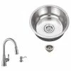 Top 10 🤩 Magnus Stainless Steel 18-Gauge Single Bowl Round Bar Sink With Arc Kitchen Faucet 🛒 -kitchen fixtures Shop 2e819d1f06bdfcaf 9794 w800 h800 b1 p0