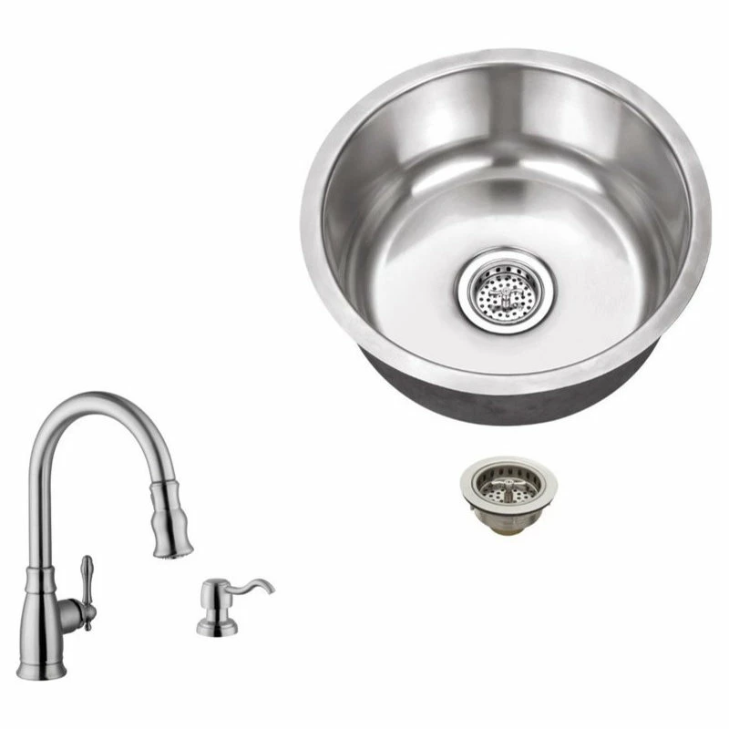 Top 10 π€© Magnus Stainless Steel 18-Gauge Single Bowl Round Bar Sink With Arc Kitchen Faucet π 3 Top 10 π€© Magnus Stainless Steel 18-Gauge Single Bowl Round Bar Sink With Arc Kitchen Faucet π