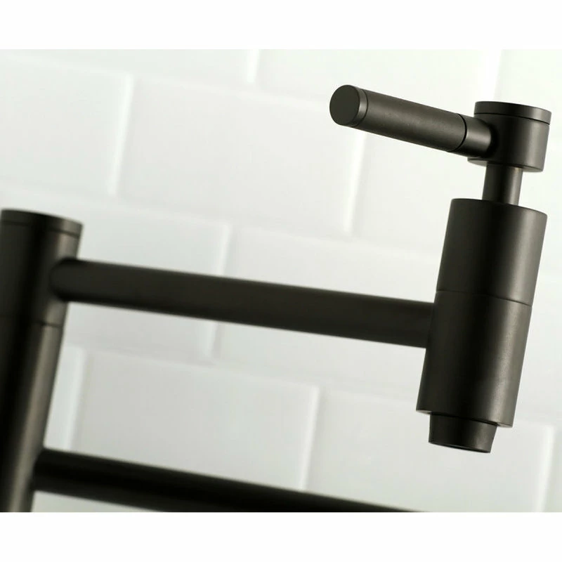 Discount π Kingston Brass Wall Mount Pot Filler Kitchen Faucet, Matte Black π₯° 6 Discount π Kingston Brass Wall Mount Pot Filler Kitchen Faucet, Matte Black π₯° - Image 4