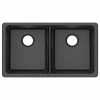 Outlet π Winflo Winpro Undermount Kitchen Sink, Equal Double Bowl, Granite Quartz, 33", Black π 1 Outlet π Winflo Winpro Undermount Kitchen Sink, Equal Double Bowl, Granite Quartz, 33", Black π -kitchen fixtures Shop 319190a308cab425 8178 w800 h800 b1 p0