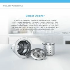 Budget π MR Direct Sinks And Faucets 2318 Single Bowl Stainless Steel Kitchen Sink, 16-Gauge, Ensemble π 10 Budget π MR Direct Sinks And Faucets 2318 Single Bowl Stainless Steel Kitchen Sink, 16-Gauge, Ensemble π -kitchen fixtures Shop 3391966f0c410798 5046 w800 h800 b0 p0