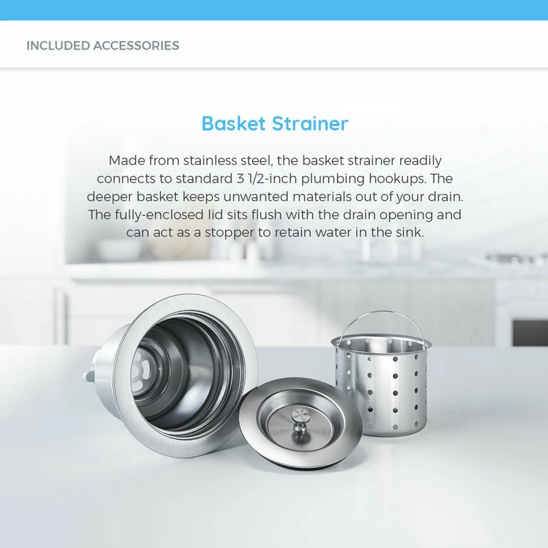 Budget π MR Direct Sinks And Faucets 2318 Single Bowl Stainless Steel Kitchen Sink, 16-Gauge, Ensemble π 6 Budget π MR Direct Sinks And Faucets 2318 Single Bowl Stainless Steel Kitchen Sink, 16-Gauge, Ensemble π - Image 4