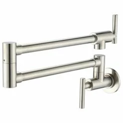 Budget ❤️ Givingtree Wall-Mount Brushed Nickel Pot Filler Faucet 🥰