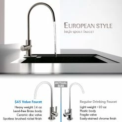 Budget 😉 ISpring Water Systems ISpring RO Water Filter System With Booster Pump And Alkaline Filter 🔔 -kitchen fixtures Shop 36b1fb1a0e4abbb7 3337 w800 h800 b0 p0