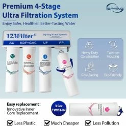 Buy 🤩 ISpring Water Systems ISpring CU-A4 4-Stage Ultrafiltration Drinking Water System 😍 -kitchen fixtures Shop 3831111b029e363d 5994 w800 h800 b0 p0