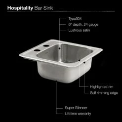 Best Pirce π€© Houzer Inc. Houzer 1515-6BS Hospitality Bar Sink π 7 Best Pirce π€© Houzer Inc. Houzer 1515-6BS Hospitality Bar Sink π -kitchen fixtures Shop 4291d58b0682e896 9803 w800 h800 b0 p0