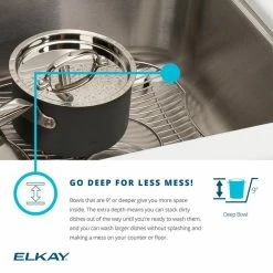Best reviews of 😉 Elkay ECTSR15159TBG1 Crosstown Stainless Steel 15" X 15" Dual Mount Sink Kit, 1 Hole ⭐ -kitchen fixtures Shop 42b16e330e8b3611 1367 w800 h800 b0 p0