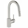 Wholesale 🌟 GROHE US Grohe 31 479 1 Concetto 1.75 GPM 1 Hole Pull Down Bar Faucet - SuperSteel ⭐ -kitchen fixtures Shop 46014deb00cc612f 6734 w800 h800 b1 p0