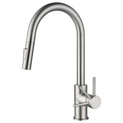 Cheapest π Blossom Kitchen & Bath Supply Brass Single Handle Pull Out Kitchen Faucet, Brush Nickel π₯°