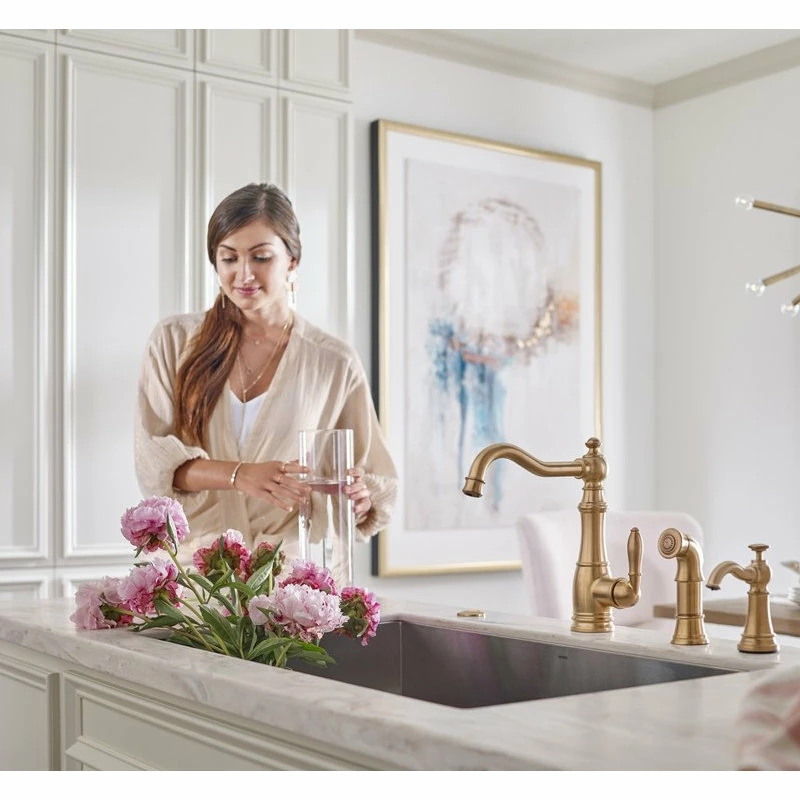 Wholesale π Moen Sip Traditional Brushed Gold One-Handle Beverage Faucet π― 6 Wholesale π Moen Sip Traditional Brushed Gold One-Handle Beverage Faucet π― - Image 4