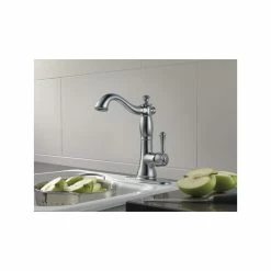 Best Pirce 😍 Delta Faucet Delta Cassidy Single Handle Bar/Prep Faucet, Arctic Stainless, 1997LF-AR 🌟 -kitchen fixtures Shop 50f19fca0c475b34 5447 w800 h800 b0 p0