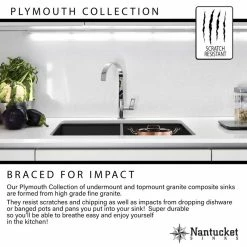 Coupon 😀 Nantucket Sinks 17" Single Bowl Undermount Granite Composite Bar-Prep Sink, Sand 🧨 -kitchen fixtures Shop 51d113c40fb29883 8216 w800 h800 b0 p0