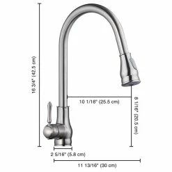 Flash Sale 🎁 Yescom Aquaterior 18" Brushed Nickel Pull-Out Faucet Spray Swivel Spout Soap Dispenser 🧨 -kitchen fixtures Shop 54d12c5a0ee7223b 1098 w800 h800 b1 p0