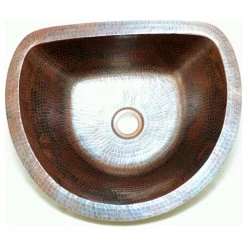 Discount 👍 Tesorotarasco 17" Oval Flat Back Copper Sink Handmade, Hand Made Copper, 🔨 Hammered Copper 🎁 -kitchen fixtures Shop 556178a1058dbe2a 8503 w800 h800 b1 p0