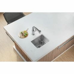Best reviews of 😉 Elkay ECTSR15159TBG1 Crosstown Stainless Steel 15" X 15" Dual Mount Sink Kit, 1 Hole ⭐