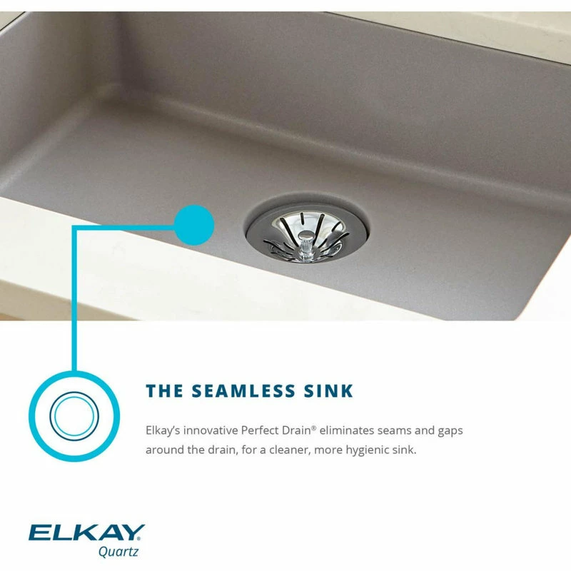 Cheapest π Elkay ELG252212PDGS0 Quartz Classic 25" Laundry Sink With Perfect Drain, Greystone π 9 Cheapest π Elkay ELG252212PDGS0 Quartz Classic 25" Laundry Sink With Perfect Drain, Greystone π - Image 7
