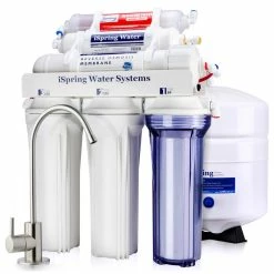 Coupon 🔔 ISpring RCC7AK 6-Stage Alkaline Mineral 75GPD Reverse Osmosis RO Water System 🔔