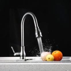 Flash Sale 🎁 Yescom Aquaterior 18" Brushed Nickel Pull-Out Faucet Spray Swivel Spout Soap Dispenser 🧨 -kitchen fixtures Shop 60d1f0fb0ee72232 1098 w800 h800 b0 p0