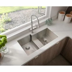 Promo 😀 Elkay Avado Kitchen Faucet W/ Semi-professional Spout, Brushed Nickel 👍 -kitchen fixtures Shop 64b185280ce6e45a 8524 w800 h800 b0 p0