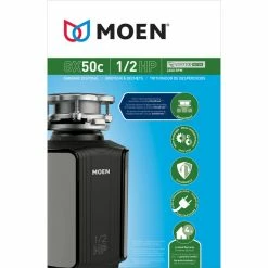 Flash Sale 🎁 Moen GX50C GX 1/2 HP Continuous Garbage Disposal - Stainless Steel ✔️ -kitchen fixtures Shop 654189010e42c006 2411 w800 h800 b0 p0