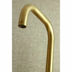 Promo 👏 Kingston Brass 8" Adjustable Center Wall Mount Kitchen Faucet, Brushed Brass 🛒 -kitchen fixtures Shop 6821f3a60ddee40c 5146 w800 h800 b0 p0