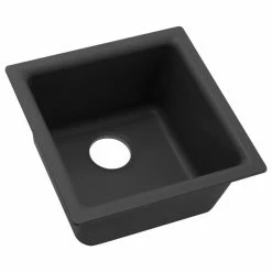 Best reviews of ⭐ Elkay Quartz Classic 15-3/4"x15-3/4"x7-11/16", Single Bowl Bar Sink, Black ✨