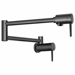 Best Sale 🤩 Delta Faucet Delta 1165LF 24" Wall-Mounted Pot Filler - Matte Black 😍