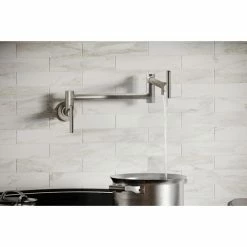 Best Sale 🎁 LKAV4091LS Elkay Avado Wall Mount Single Hole Pot Filler Kitchen Faucet 👏