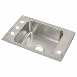 Best deal ✨ Elkay DRKAD251745FR4 Lustertone Classic Stainless Steel 25" X 17" Classroom ADA Sink 🥰