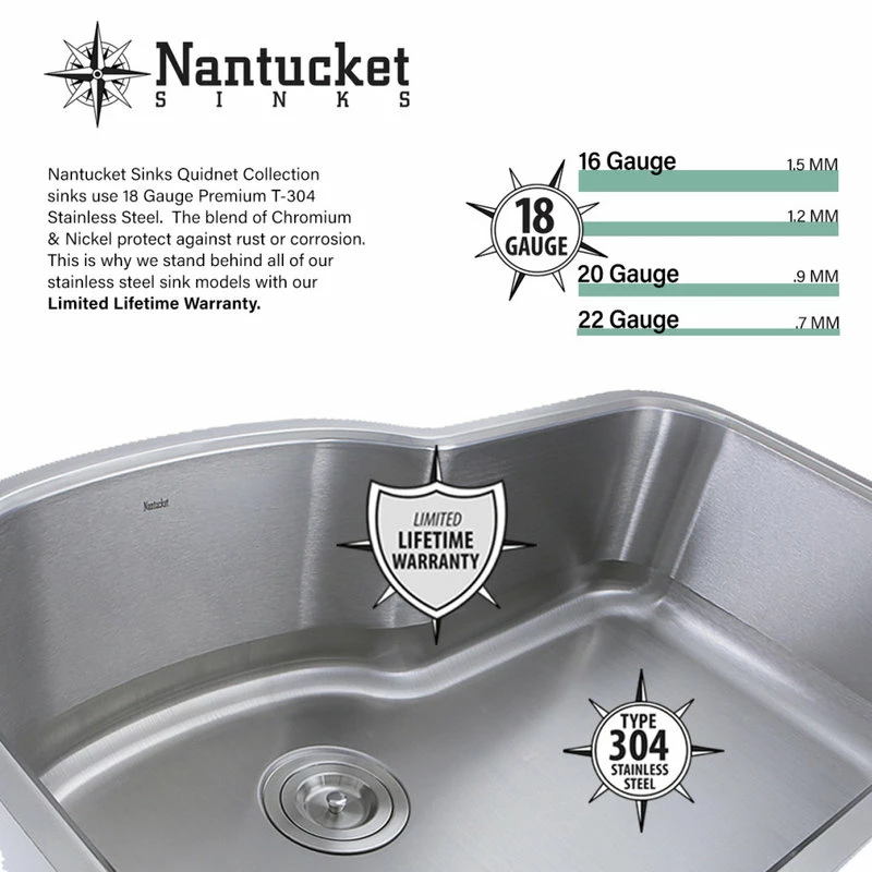 Cheap π Nantucket Sinks Round Undermount Stainless Steel Bar And Prep Sink, 18 Gauge π 8 Cheap π Nantucket Sinks Round Undermount Stainless Steel Bar And Prep Sink, 18 Gauge π - Image 6