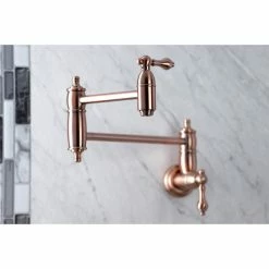 Best reviews of 🎁 Kingston Brass KS310ALAC Restoration Wall Mount Pot Filler Kitchen Faucet, Antique Copper ⌛ -kitchen fixtures Shop 7ca1ad6c013a5762 0380 w800 h800 b0 p0