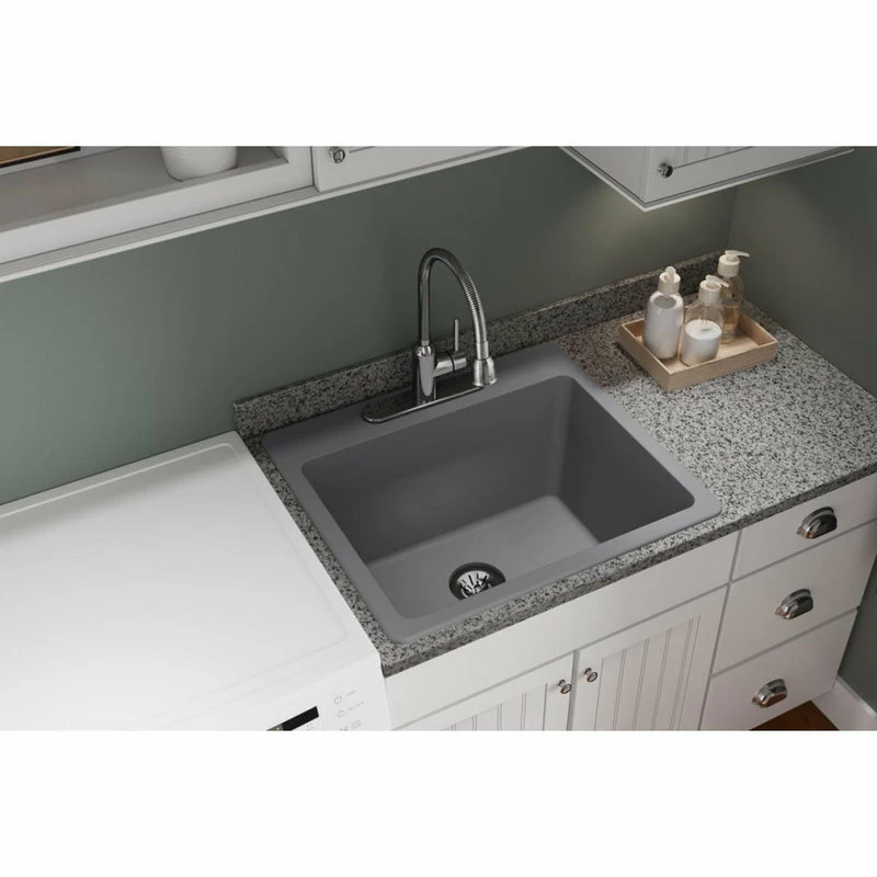 Cheapest π Elkay ELG252212PDGS0 Quartz Classic 25" Laundry Sink With Perfect Drain, Greystone π 3 Cheapest π Elkay ELG252212PDGS0 Quartz Classic 25" Laundry Sink With Perfect Drain, Greystone π